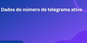 Dados do número de telegrama ativo