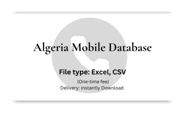 Algeria mobile database