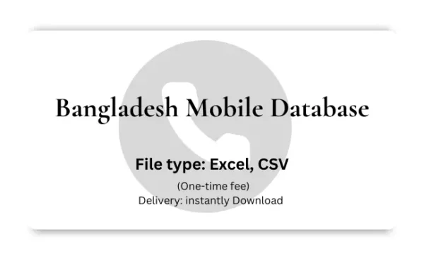 Bangladesh mobile database