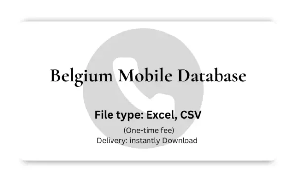 Belgium mobile database