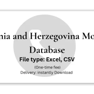 Bosnia and Herzegovina mobile database