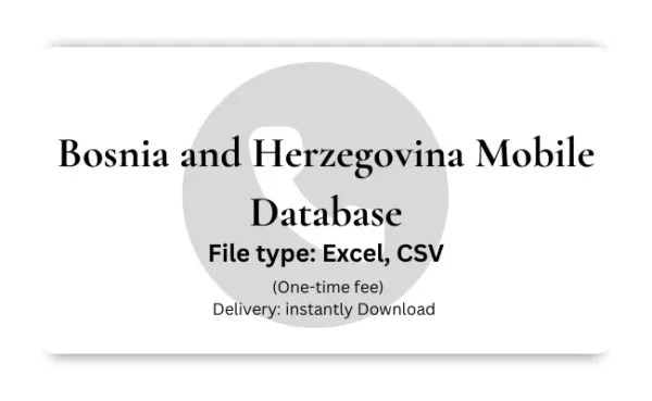 Bosnia and Herzegovina mobile database