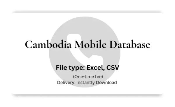 Cambodia mobile database