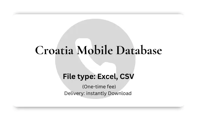 Croatia mobile database