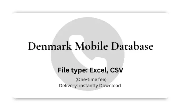 Denmark mobile database