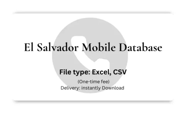 El Salvador mobile database