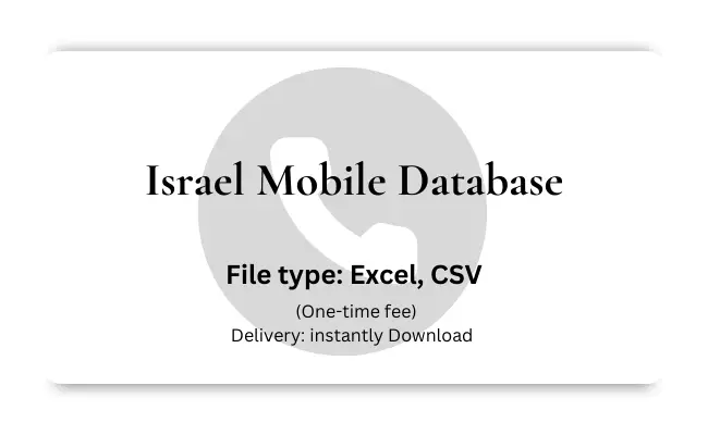 Israel mobile database