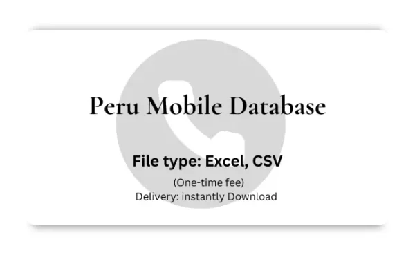 Peru mobile database