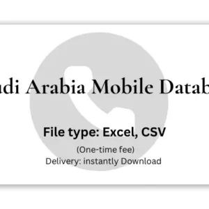 Saudi Arabia mobile database