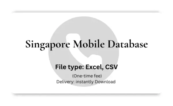 Singapore mobile database