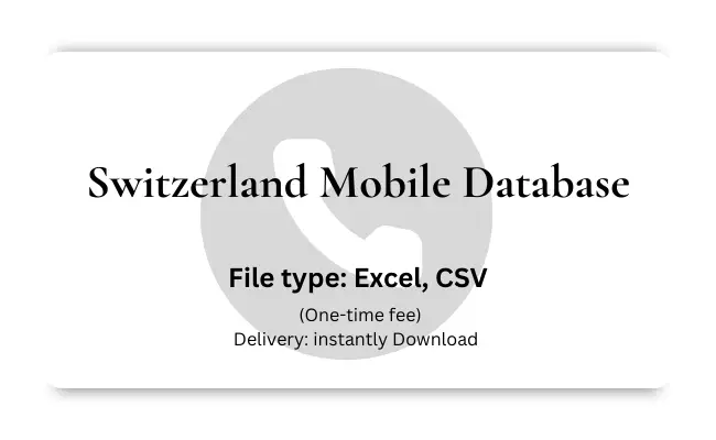 Switzerland mobile database