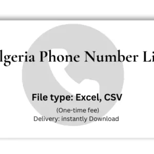 Algeria phone number list