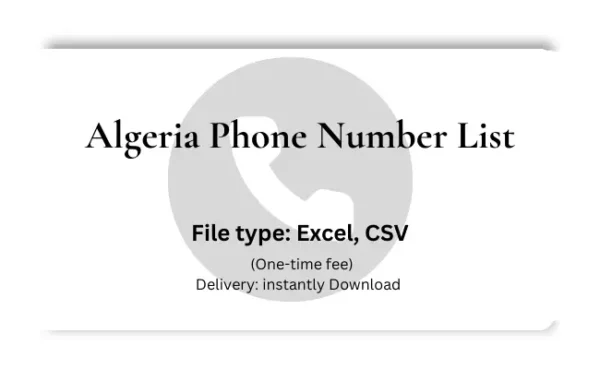 Algeria phone number list