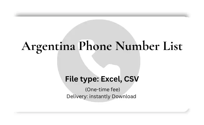 Argentina phone number list