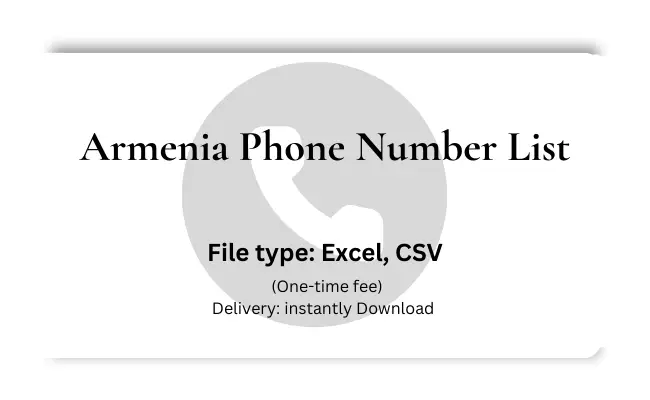 Armenia phone number list