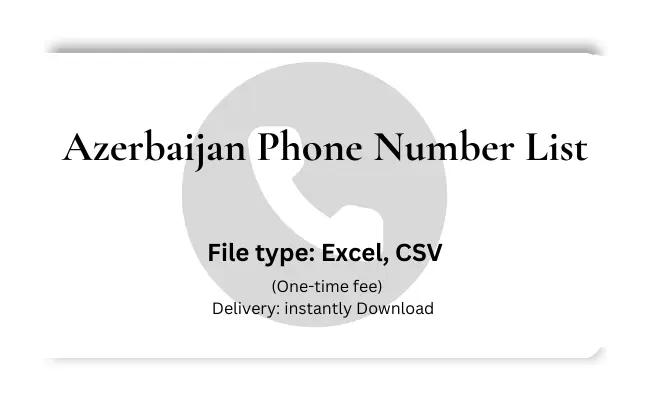 Azerbaijan phone number list