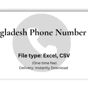 Bangladesh phone number list