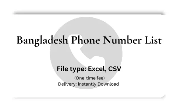 Bangladesh phone number list