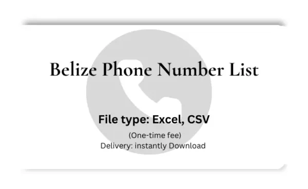 Belize phone number list