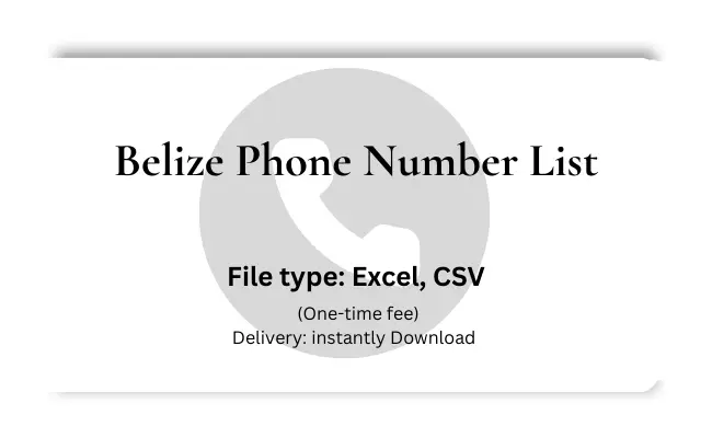 Belize phone number list