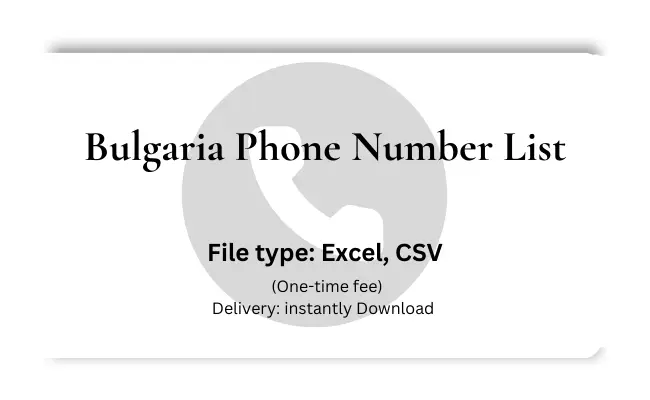 Bulgaria phone number list