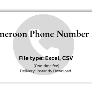 Cameroon phone number list