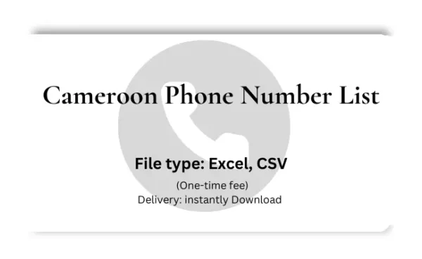 Cameroon phone number list