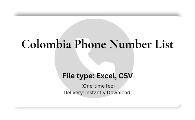 Colombia phone number list