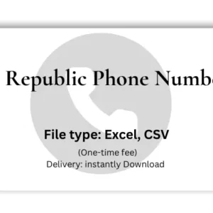 Czech republic phone number list