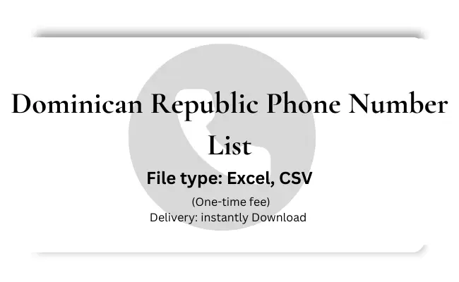 Dominican republic phone number list