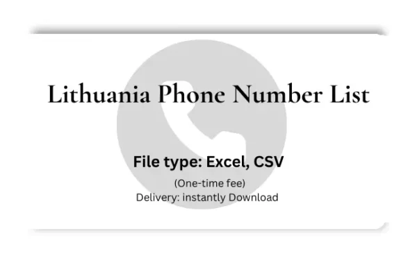 Lithuania phone number list