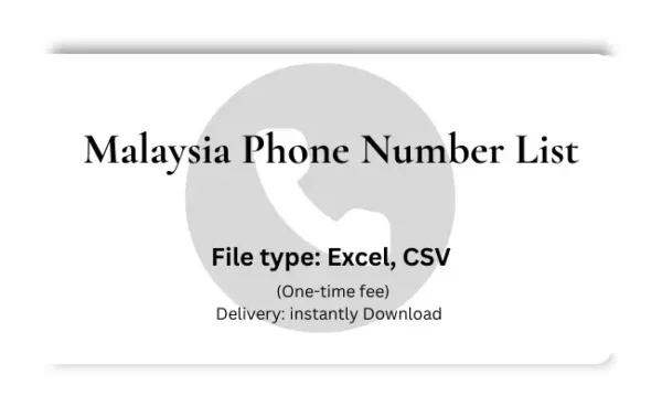 Malaysia phone number list