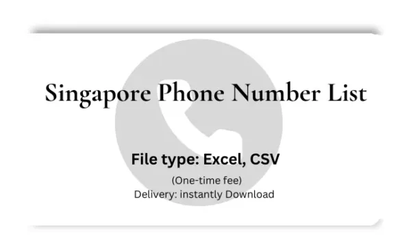 Singapore phone number list