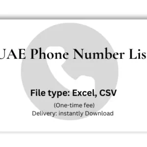 Uae phone number list