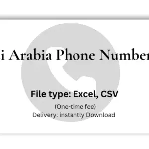 Saudi Arabia phone number list