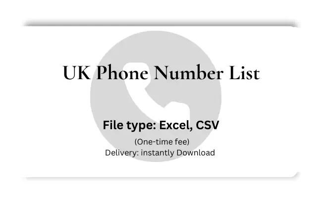 Uk phone number list